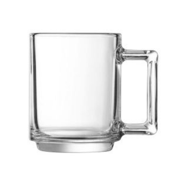 Clear Glass Mug | ARC BONNE HEURE MUG 90ML TEMPERED (Set of 6)