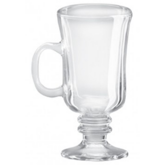 Clear Glass Mug | IRISH COFFEE MUG RINGS 260ML  (Set of 6)