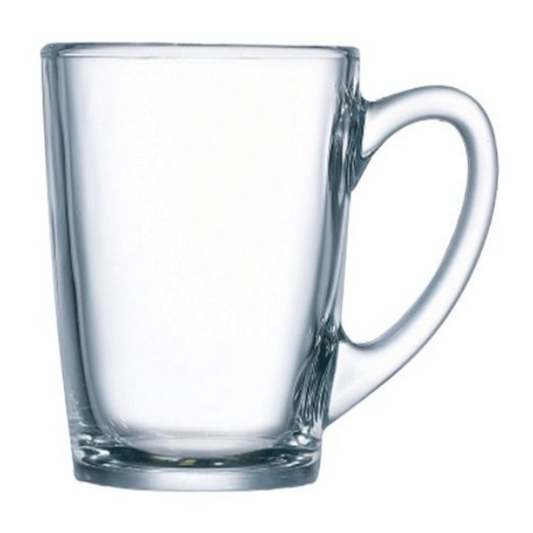 Clear Glass Mug | NEW MORNING MUG 320ML  (Set of 6)