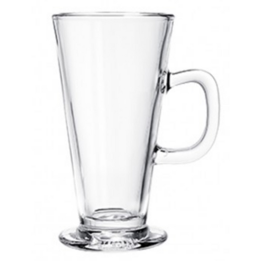 Clear Glass Mug | V-SHAPED LATTE MUG 290ML  (Set of 6)