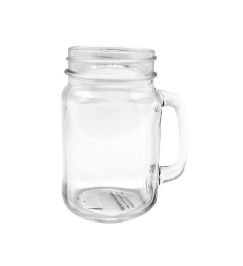 Cocktail/Beer Glass | Drinking Jar Without Lid 450ml (Set of 6)