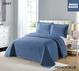 Simon Baker | Daisy Bedspread French Blue