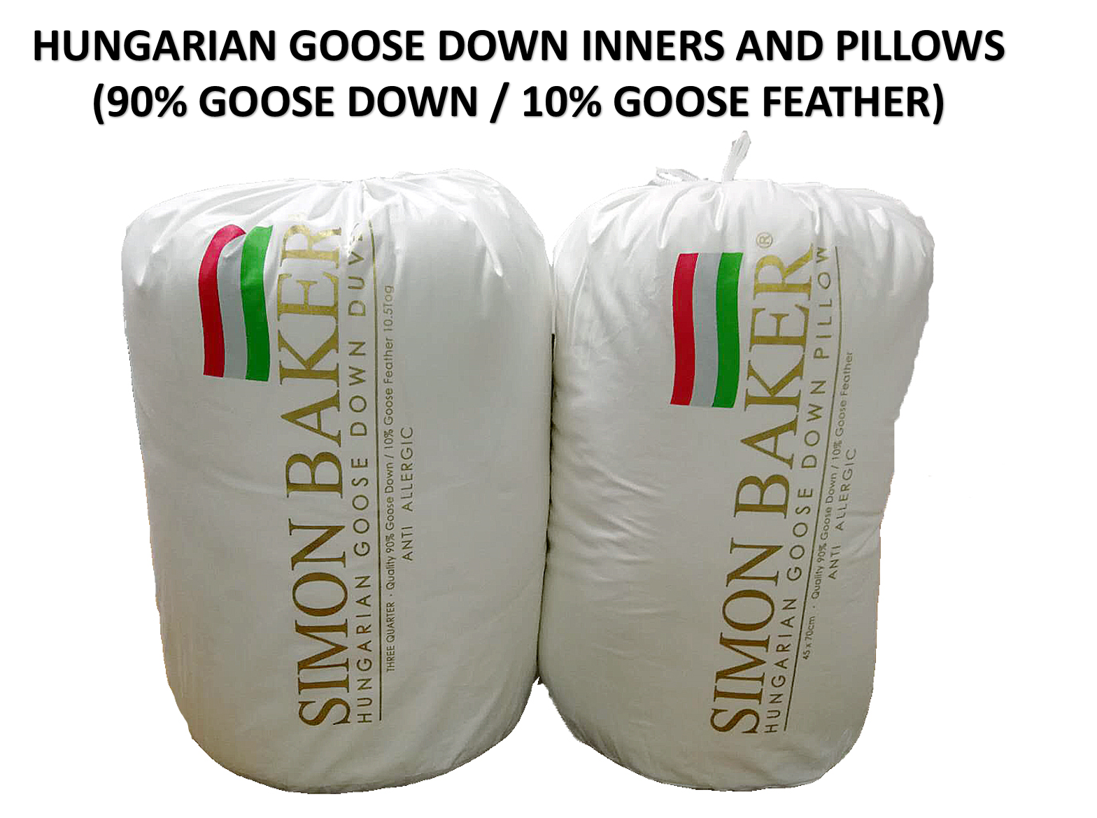 Simon Baker | Hungarian Goose Down Standard Pillow (90/10)