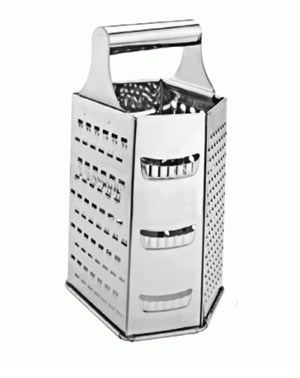GRATER 6 SIDED TAPERED S/STEEL
