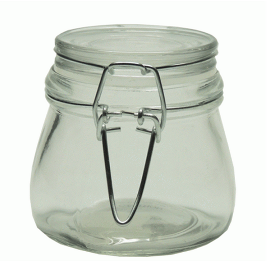 6 PACK CLIP TOP JAM JAR 8 X 7CM (160ML)