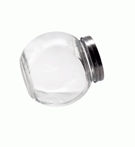 MINIATURE SLANTED JAR 5 X 4CM (50ML)