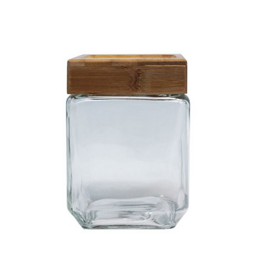 SQ JAR with Wooden Lid 1.2L