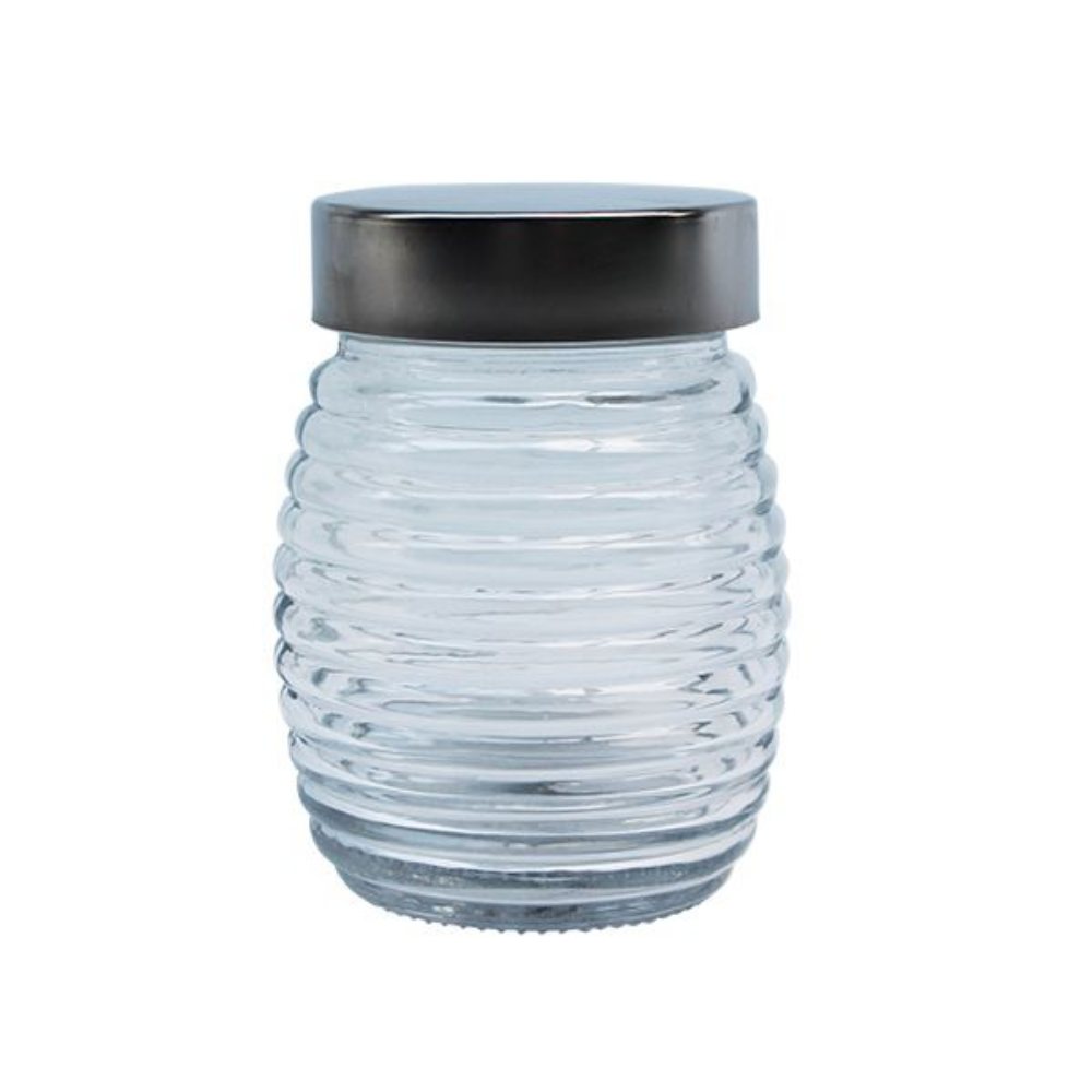 BEEHIVE Jar with Silver Screw On Lid 310ML