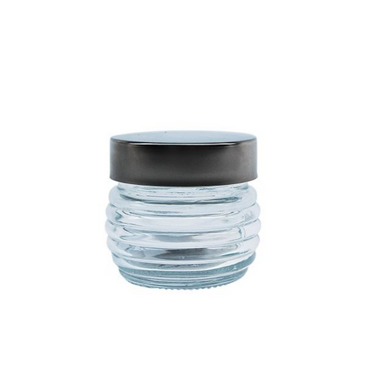 BEEHIVE Jar with Silver Screw On Lid 125ML