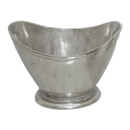 Aluminium Oval Champagne Bucket Nickel Finish 36X26cm