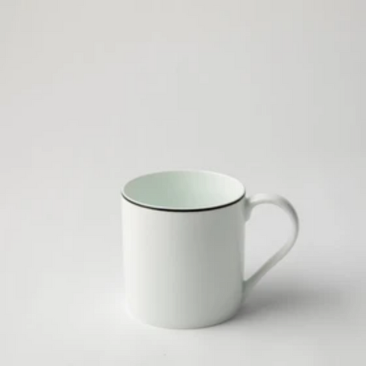 JENNA CLIFFORD - Premium Porcelain Mug With Black Band (Set of 4)