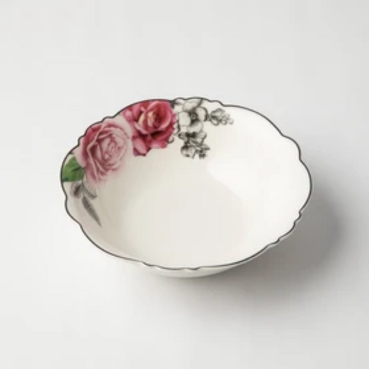 JENNA CLIFFORD - Wavy Rose Cereal Bowl (Set of 4)