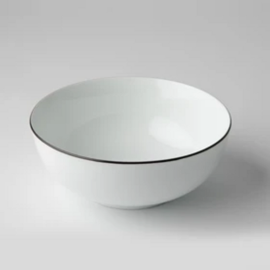 JENNA CLIFFORD - Premium Porcelain 16cm Cereal Bowl With Black Band (Set of 4)