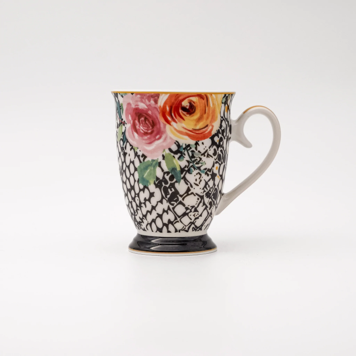 JENNA CLIFFORD - Peach Rose Mug in Gift Box