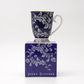 JENNA CLIFFORD - Blue Leaf Coffee Mug in Gift Box