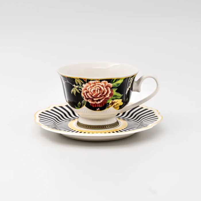 JENNA CLIFFORD - Botanica Rose Cup & Saucer