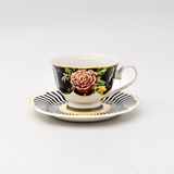 JENNA CLIFFORD - Botanica Rose Cup & Saucer (Set of 4)