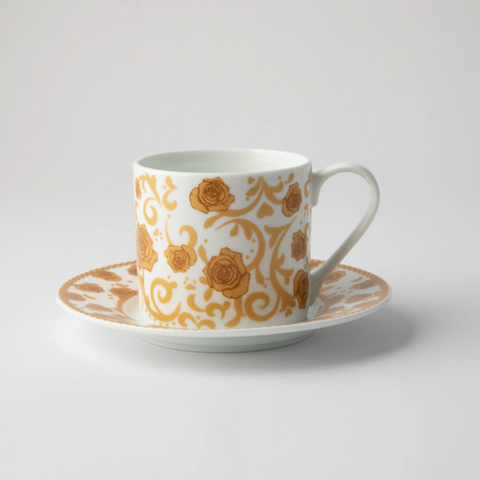 JENNA CLIFFORD - Milk & Honey Cappuccino Cup & Saucer Set of 2