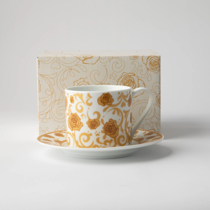 JENNA CLIFFORD - Milk & Honey Cappuccino Cup & Saucer Set of 2