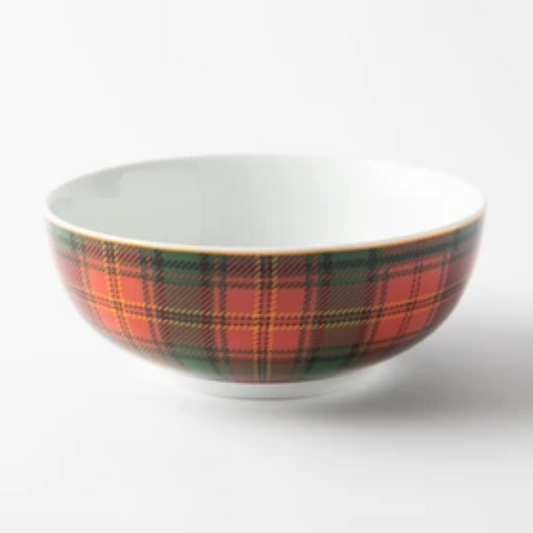 JENNA CLIFFORD - Red Tartan Cereal Bowl 15cm (Set of 4)