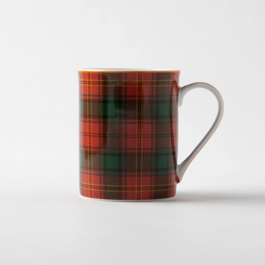 JENNA CLIFFORD - Red Tartan Mug in Gift Box