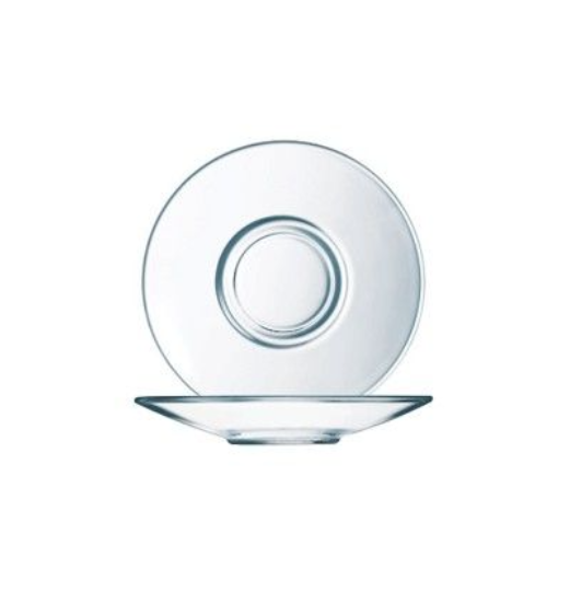 Clear Glass Saucer | ARC Aroma Round Saucer 14cm Tempered (Set of 6)