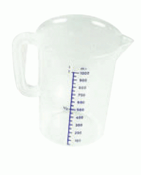 MEASURING JUG PLASTIC 1L