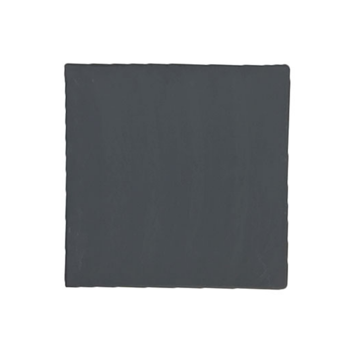 ﻿Platter - Black Slate Square Tray 25 X 25Cm (Set of 4)