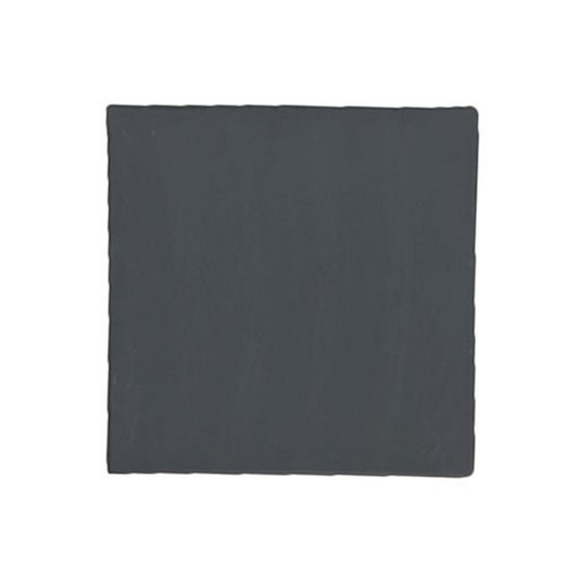 ﻿Platter - Black Slate Square Tray 25 X 25Cm (Set of 4)