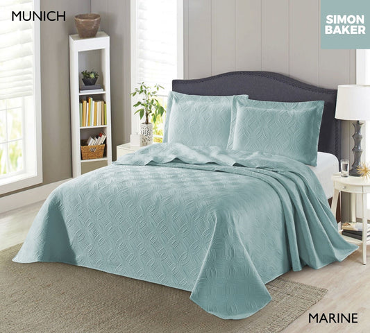 Simon Baker | Munich Bedspread Marine (Various Sizes)