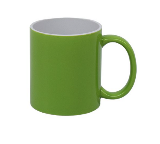 Standard Lime Outside White Inside 11oz Mug (Set of 6)