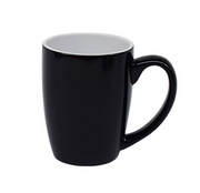 Standard Bullet Mug Black Outside/ White Inside 340ml (Set of 6)