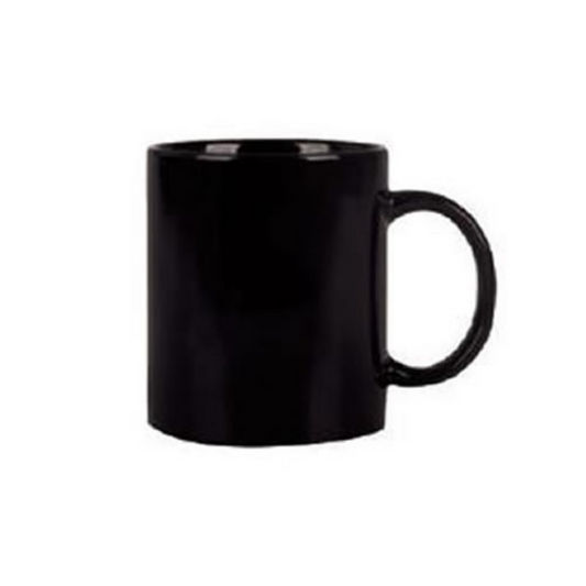 Standard 325ml Solid Black Mug (Set of 6)