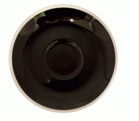 Style Saucer | NOVA STYLE Black SAUCER 12CM - FOR 70ML CUP (Set of 6)