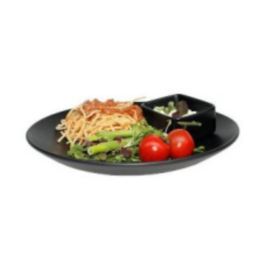 Nova Style Coupe Shallow Bowl 27.5cm Matt Black (Set of 6)