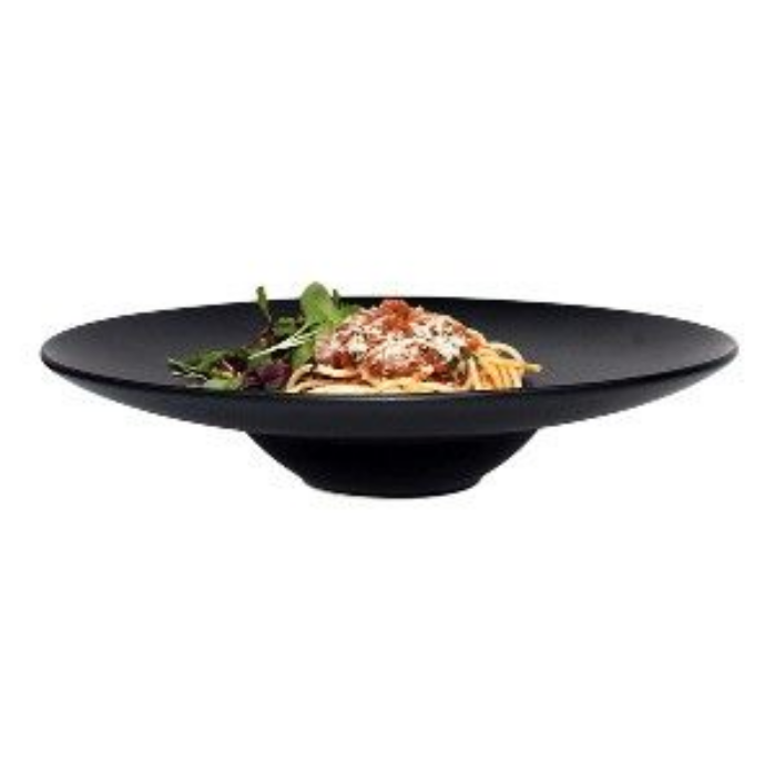Nova Style Round Signature Plate 29cm Matt Black (Set of 6)