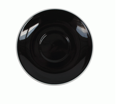 Style Saucer | NOVA STYLE Black SAUCER 15CM - FOR 300ML CUP (Set of 6)