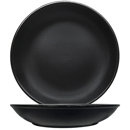Nova Urban Texture Black Coupe Bowl 30cm (Set of 6)