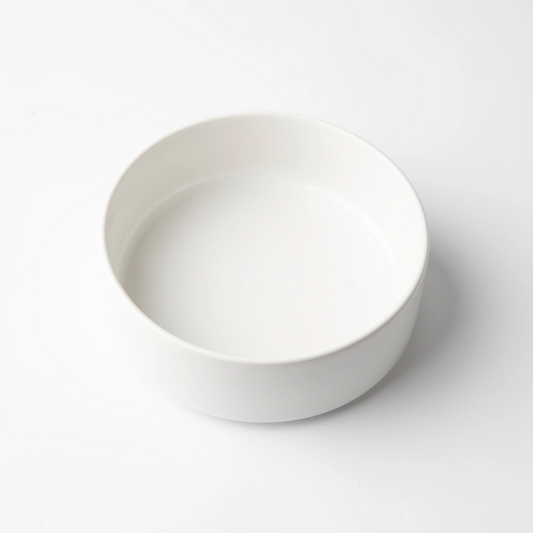 OMADA - Flat Stackable Cereal Bowl White