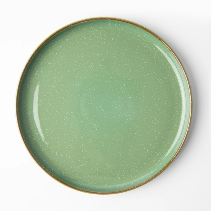 OMADA - Flat Stackable Dinner Plate Green