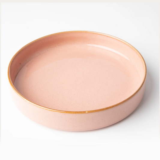 OMADA - Flat Stackable Pasta Bowl Pink