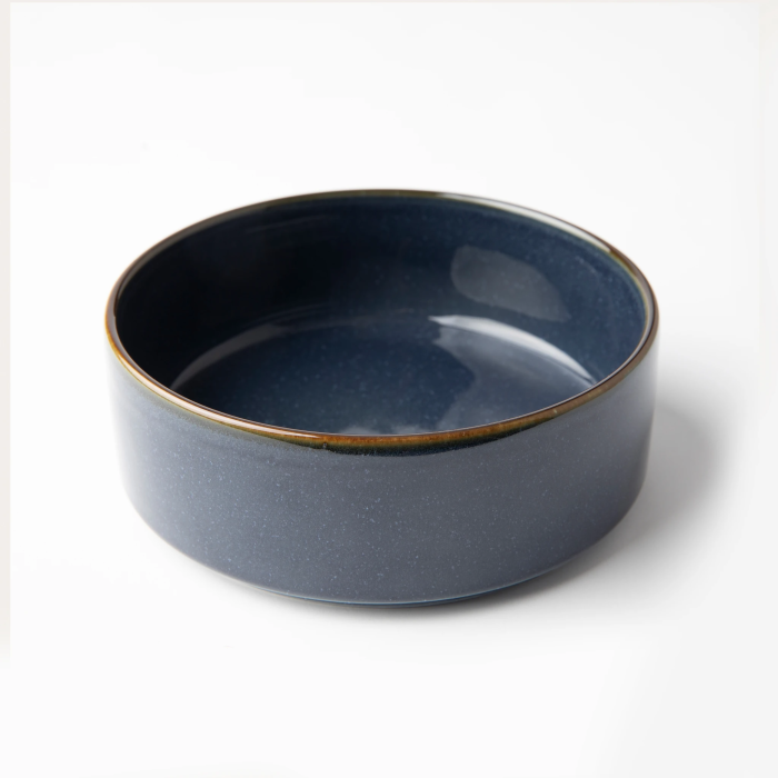 OMADA - Flat Stackable Cereal Bowl Blue