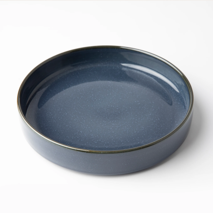 OMADA - Flat Stackable Pasta Bowl Blue