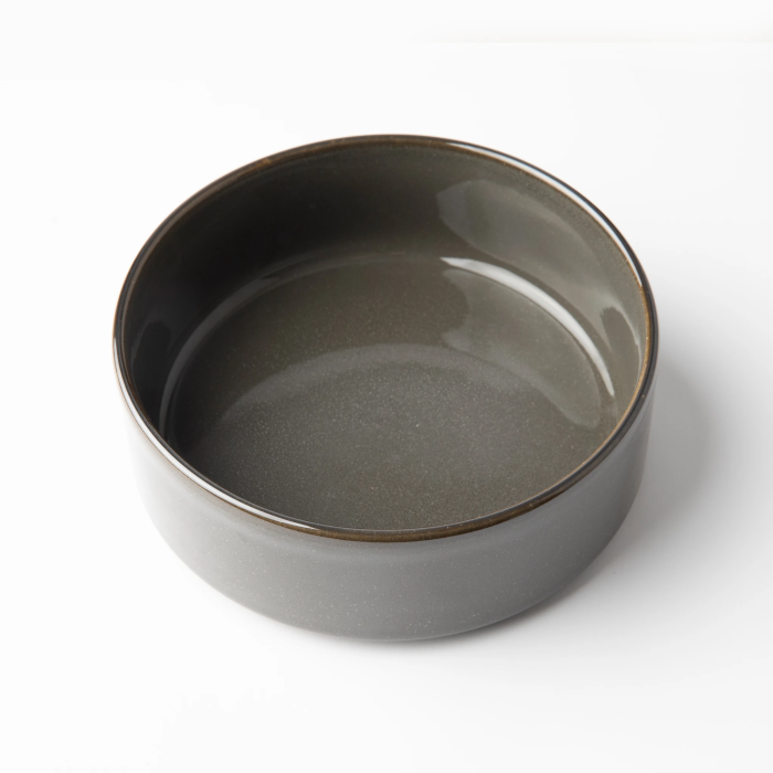 OMADA - Flat Stackable Cereal Bowl Grey