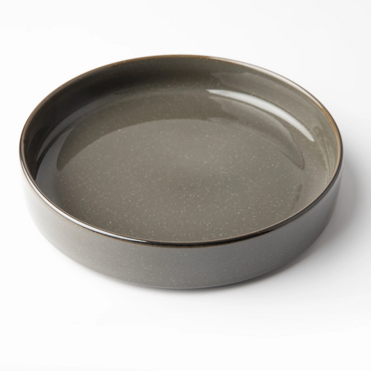 OMADA - Flat Stackable Pasta Bowl Grey