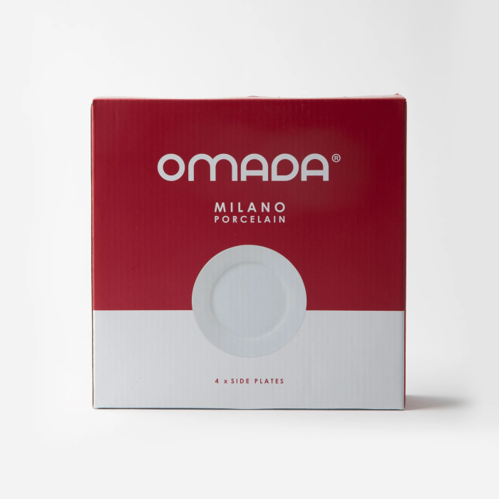 OMADA - Maxim 4pce Side Plate Set in gift box - White