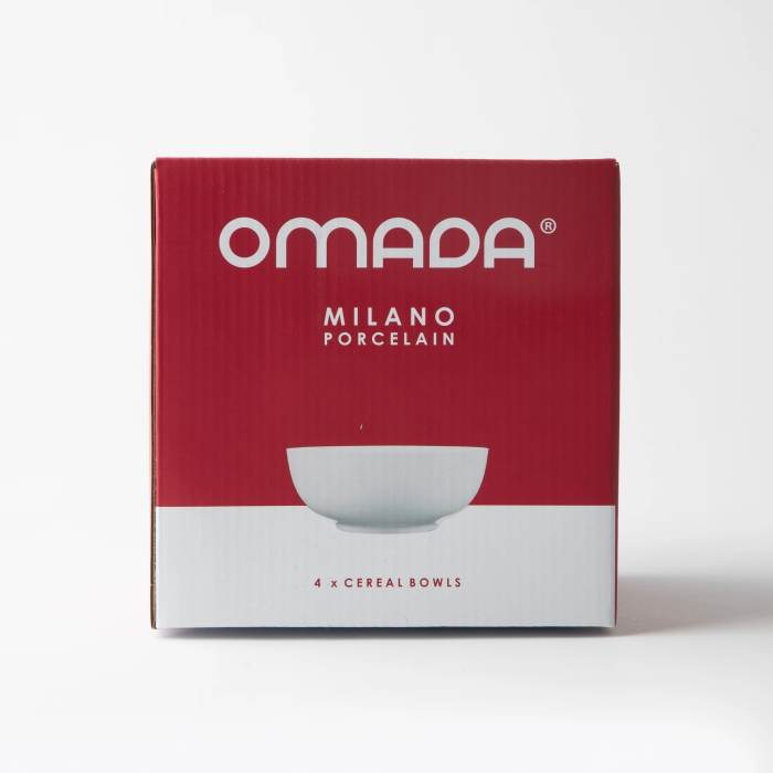 OMADA -  Maxim Cereal Bowl 4pce Set in gift box - White