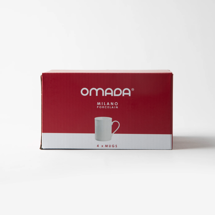 OMADA - Maxim Mug 4pce Set in gift box - White