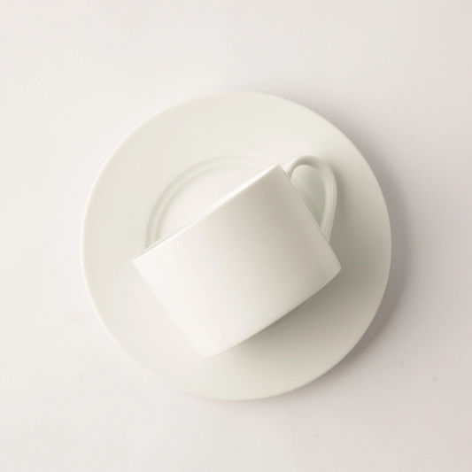 OMADA - Maxim Cup & Saucer 4pce in gift box - White