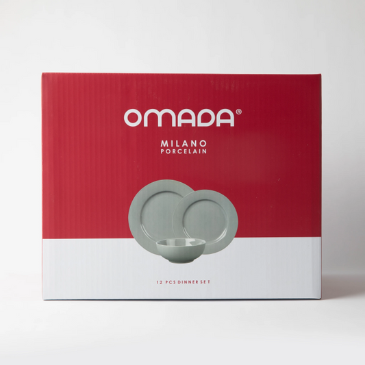 OMADA - Maxim 12pce Dinner Set in gift box - Light Grey